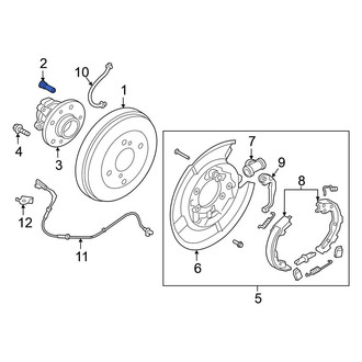 Nissan OE - Rear Wheel Lug Stud