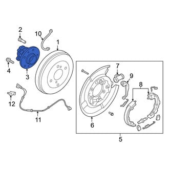 Nissan OE - Rear Wheel Bearing and Hub Assembly