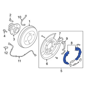 Nissan OE - Rear Drum Brake Shoe