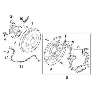 Nissan OE - Rear Suspension - Brake Components (Drum Brakes)