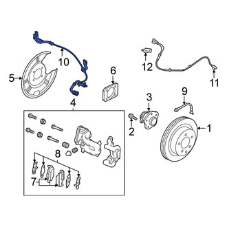 Nissan OE - Rear Left Parking Brake Actuator Connector
