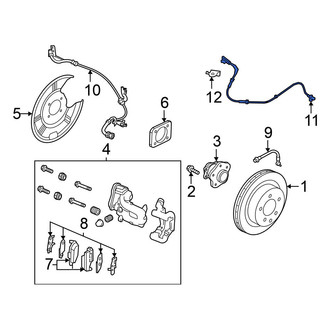 Nissan OE - Rear ABS Wheel Speed Sensor
