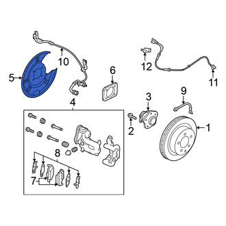 Nissan OE - Rear Left Brake Dust Shield
