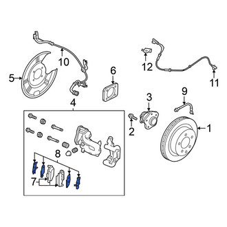 Nissan OE - Rear Disc Brake Pad Set