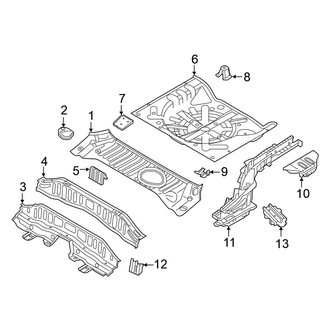 Nissan OE - Rear Body & Floor - Floor & Rails