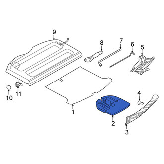 Nissan OE - Rear Floor Storage Compartment