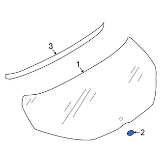 Nissan OE - Back Glass Spacer