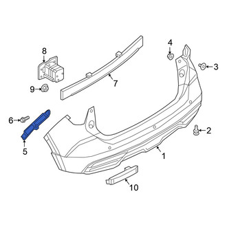 Nissan OE - Rear Left Bumper Cover Bracket