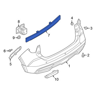 Nissan OE - Rear Bumper Impact Bar