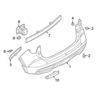 Nissan OE - Rear Bumper - Bumper & Components
