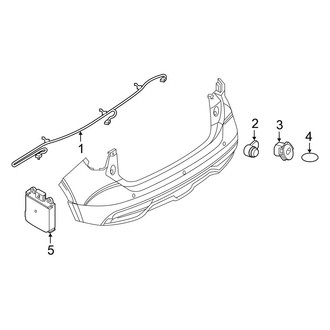 Nissan OE - Rear Bumper - Electrical Components