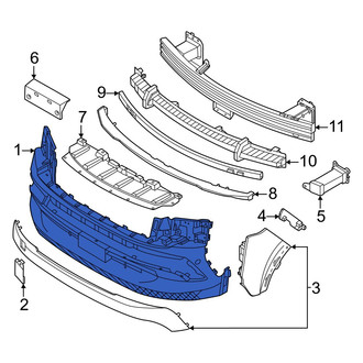 Nissan OE - Front Upper Bumper Cover