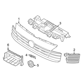 Nissan OE - Front Bumper & Grille - Grille & Components