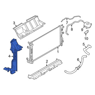Nissan OE - Front Left Radiator Support Air Deflector