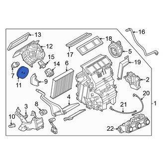 Nissan OE - HVAC Heater Hose Outlet Tube Grommet