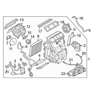 Nissan OE - Air Conditioner & Heater - Evaporator & Heater Components