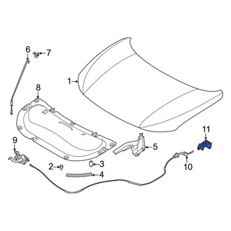 Nissan OE - Front Hood Release Handle