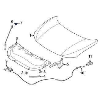 Nissan OE - Hood Prop Rod Grommet