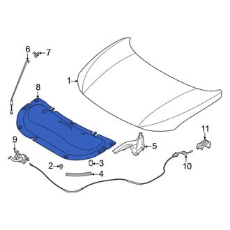 Nissan OE - Front Hood Insulation Pad