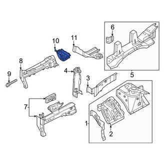 Nissan OE - Front Left Fender Rail Reinforcement