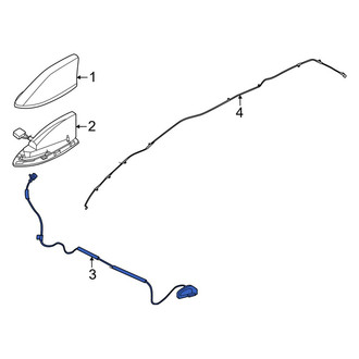 Nissan OE - Front Antenna Cable