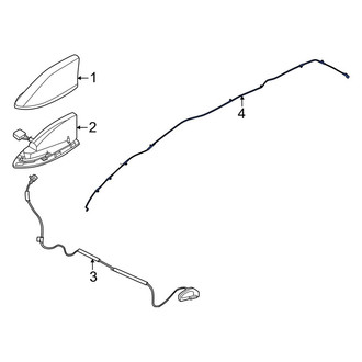Nissan OE - Rear Antenna Cable