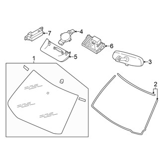 Nissan OE - Windshield - Glass (SR)