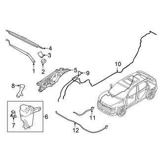 Nissan OE - Rear Liftgate Washer Hose