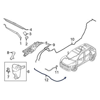 Nissan OE - Front Left Windshield Washer Nozzle