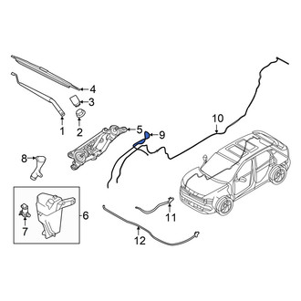Nissan OE - Front Windshield Washer Hose