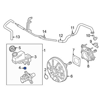 Nissan OE - Brake Master Cylinder Reservoir Gasket
