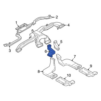 Nissan OE - Front Left Lower Instrument Panel Air Duct