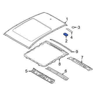 Nissan OE - Front Roof Panel Insulator