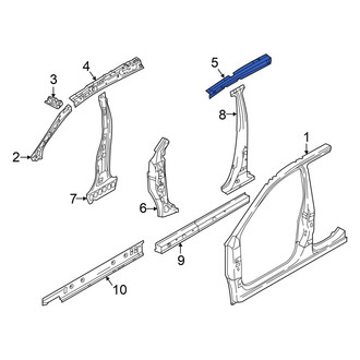 Nissan OE - Left Roof Side Rail Reinforcement