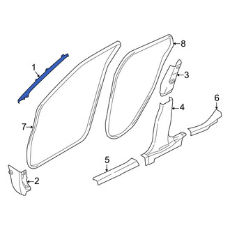 Nissan OE - Left Body A-Pillar Trim Panel