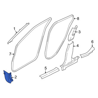 Nissan OE - Left Kick Panel Trim
