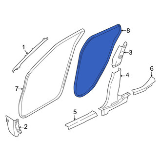 Nissan OE - Rear Inner Door Seal