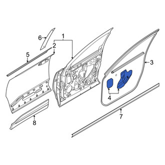 Nissan OE - Front Left Door Water Deflector