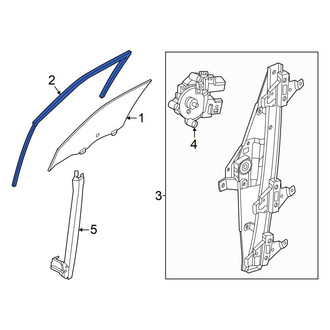 Nissan OE - Front Left Window Channel