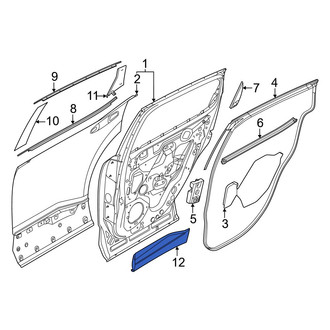 Nissan OE - Front Left Door Molding