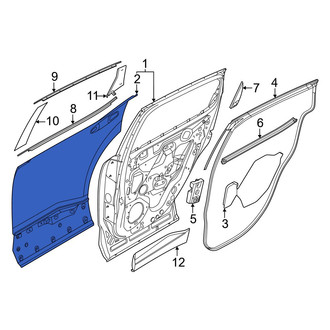 Nissan OE - Rear Left Outer Door Outer Panel