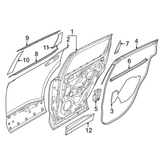 Nissan OE - Rear Door - Door & Components