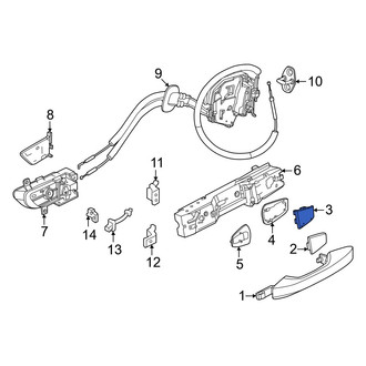 Nissan OE - Front Exterior Door Handle Base