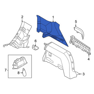 Nissan OE - Rear Left Upper Interior Quarter Panel Trim Panel