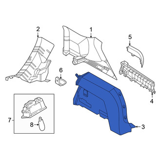 Nissan OE - Rear Left Lower Forward Interior Quarter Panel Trim Panel