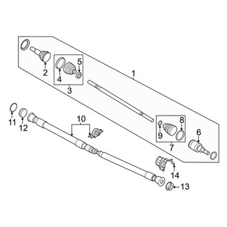 Nissan OE - Rear Suspension - Drive Axles (AWD)