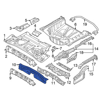 Nissan OE - Rear Center Rearward Floor Pan Crossmember