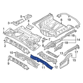 Nissan OE - Rear Center Floor Pan Crossmember