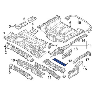 Nissan OE - Rear Floor Pan Crossmember
