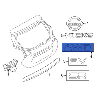 Nissan OE - Rear Hatch Emblem